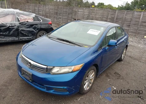 2012 Honda Civic Ex из США, поврежденный, VIN 2HGFB2F83CH534396